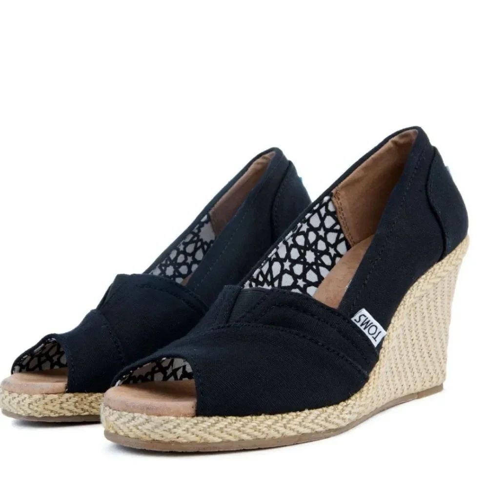TOMS CLASSIC CANVAS WEDGE SANDAL